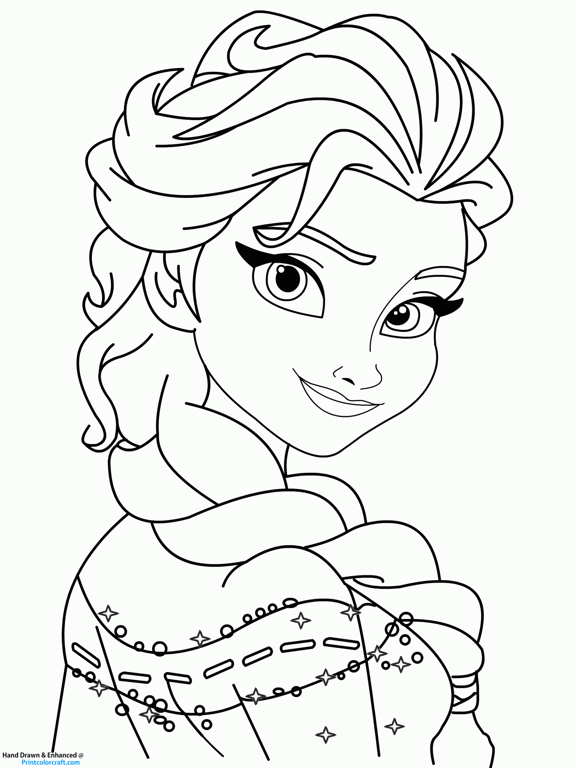 18 frozen printable coloring pages anna elsa print