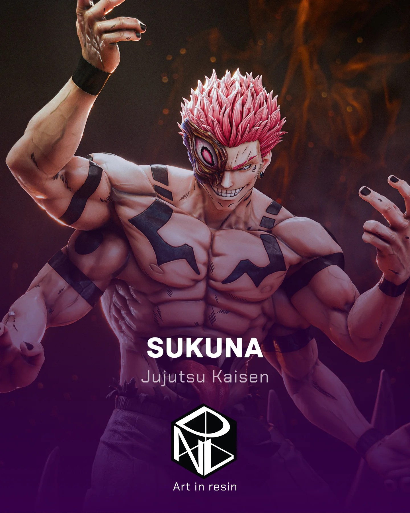 the king of curses | 3d resin figure