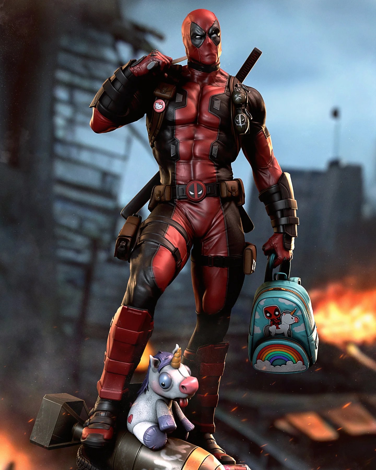 the merc with a mouth | 3d resin figure