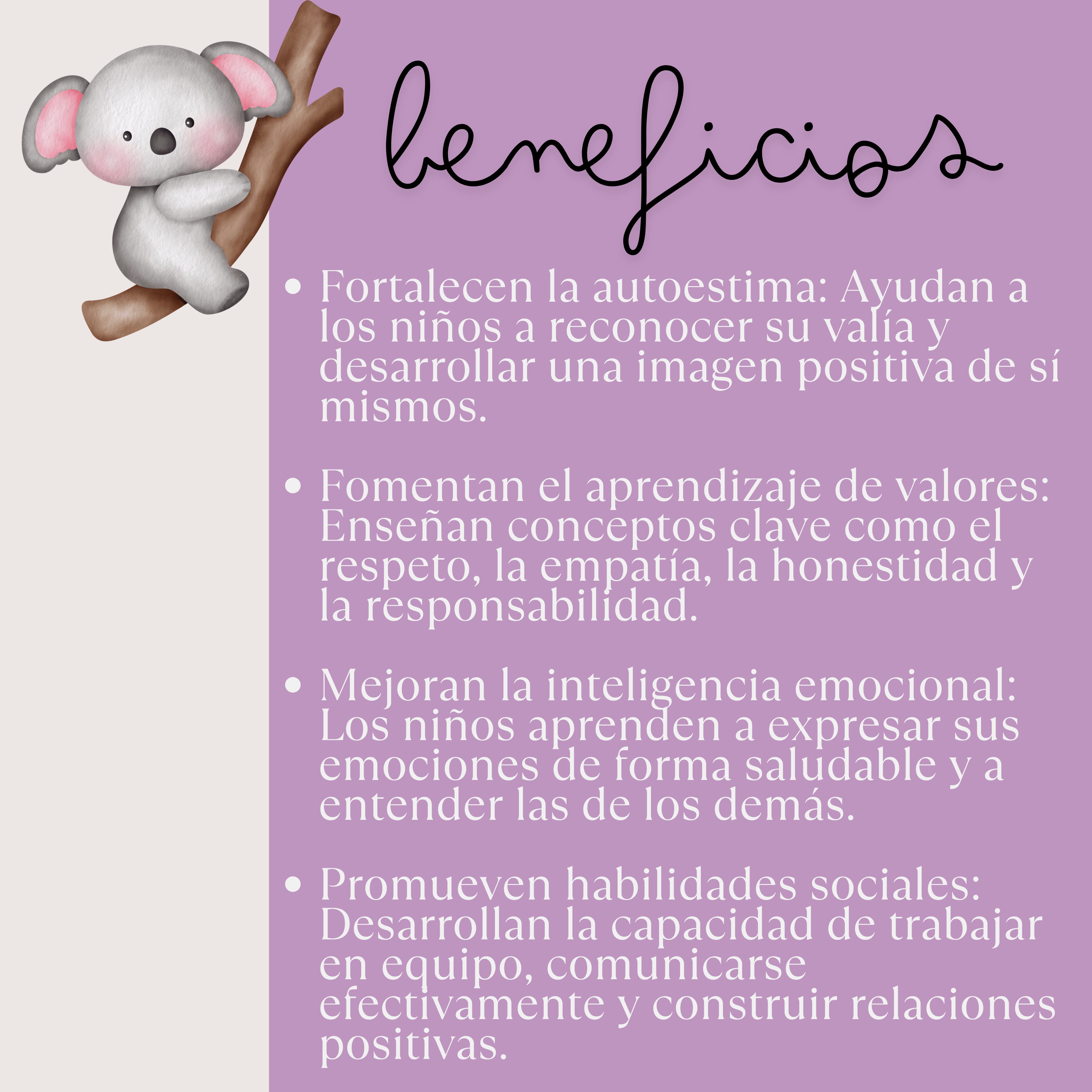 Tarjetas de Autoestima para niños