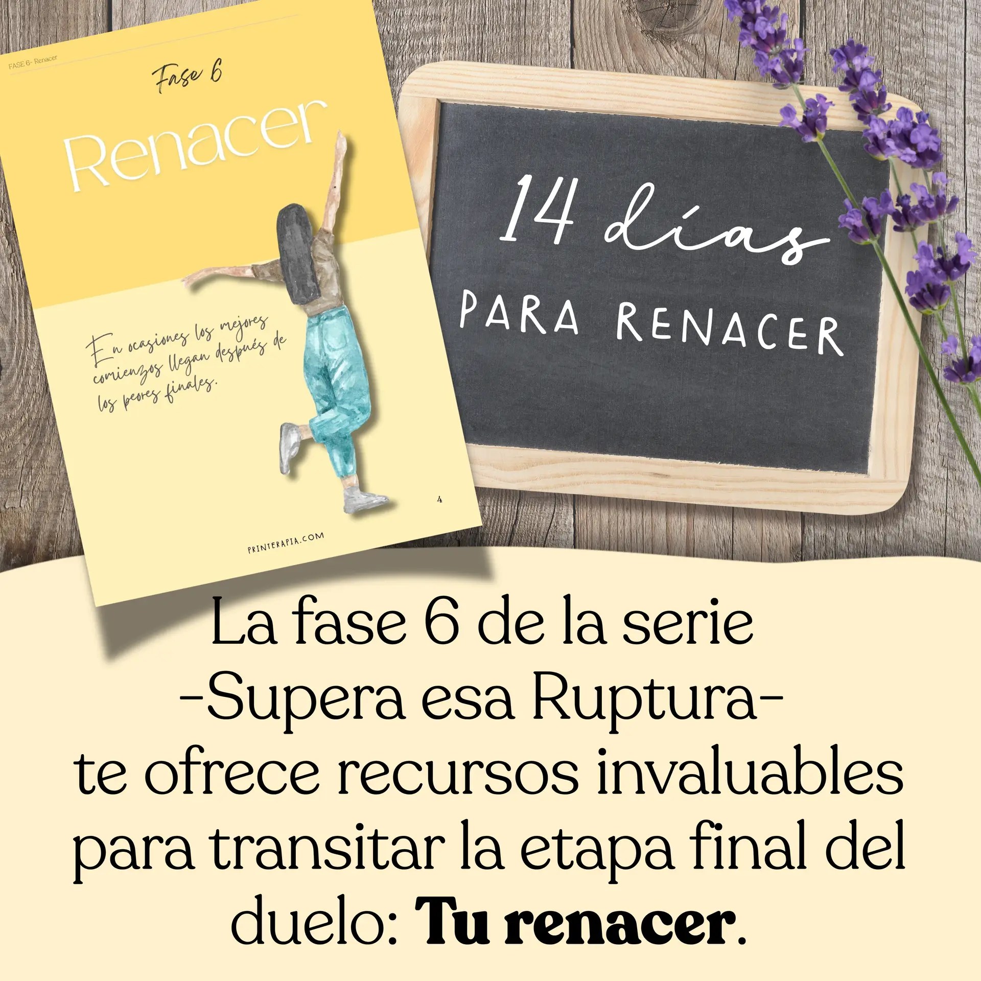 Diario terapéutico imprimible – Renacer tras una ruptura