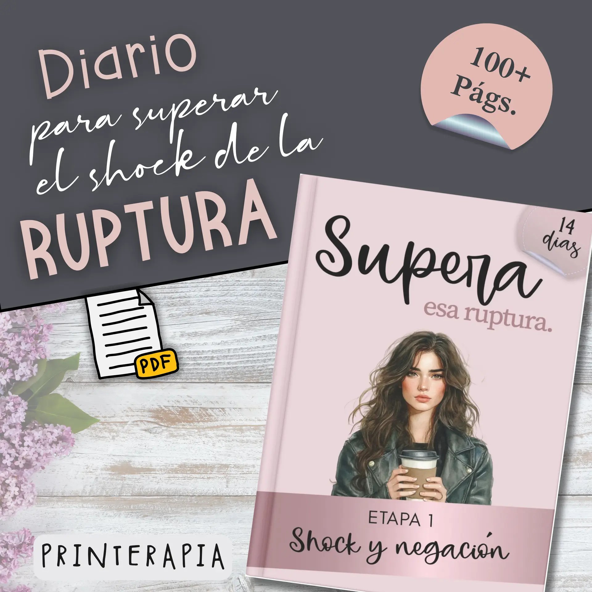 Pack 6 Diarios Terapéuticos – Superar una Ruptura