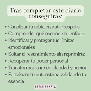 Diario terapéutico imprimible – Rabia tras una ruptura: imagen 3