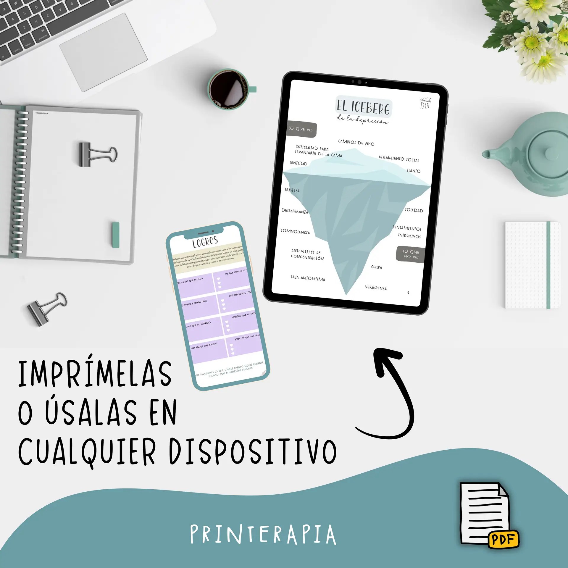 Tarjetas imprimibles TEPT – Recursos para trauma y calma