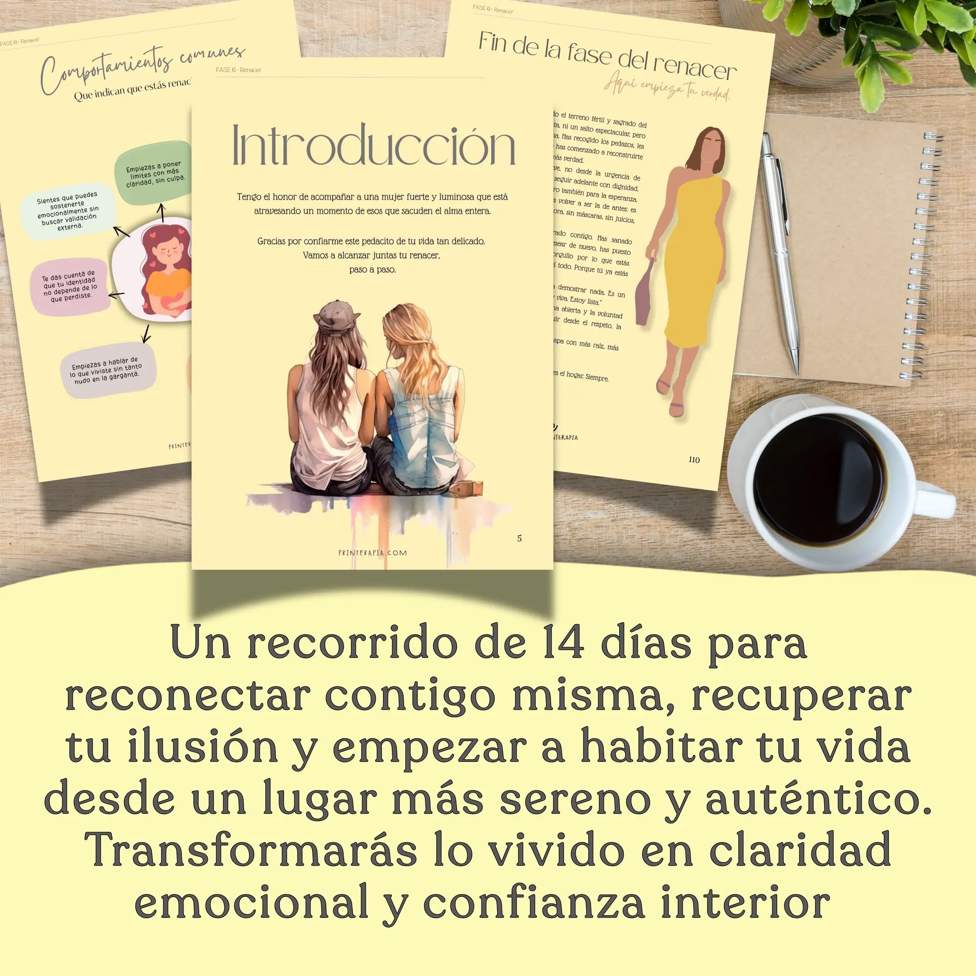 Diario terapéutico imprimible – Renacer tras una ruptura