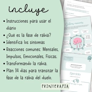 Diario terapéutico imprimible – Rabia tras una ruptura: imagen 5