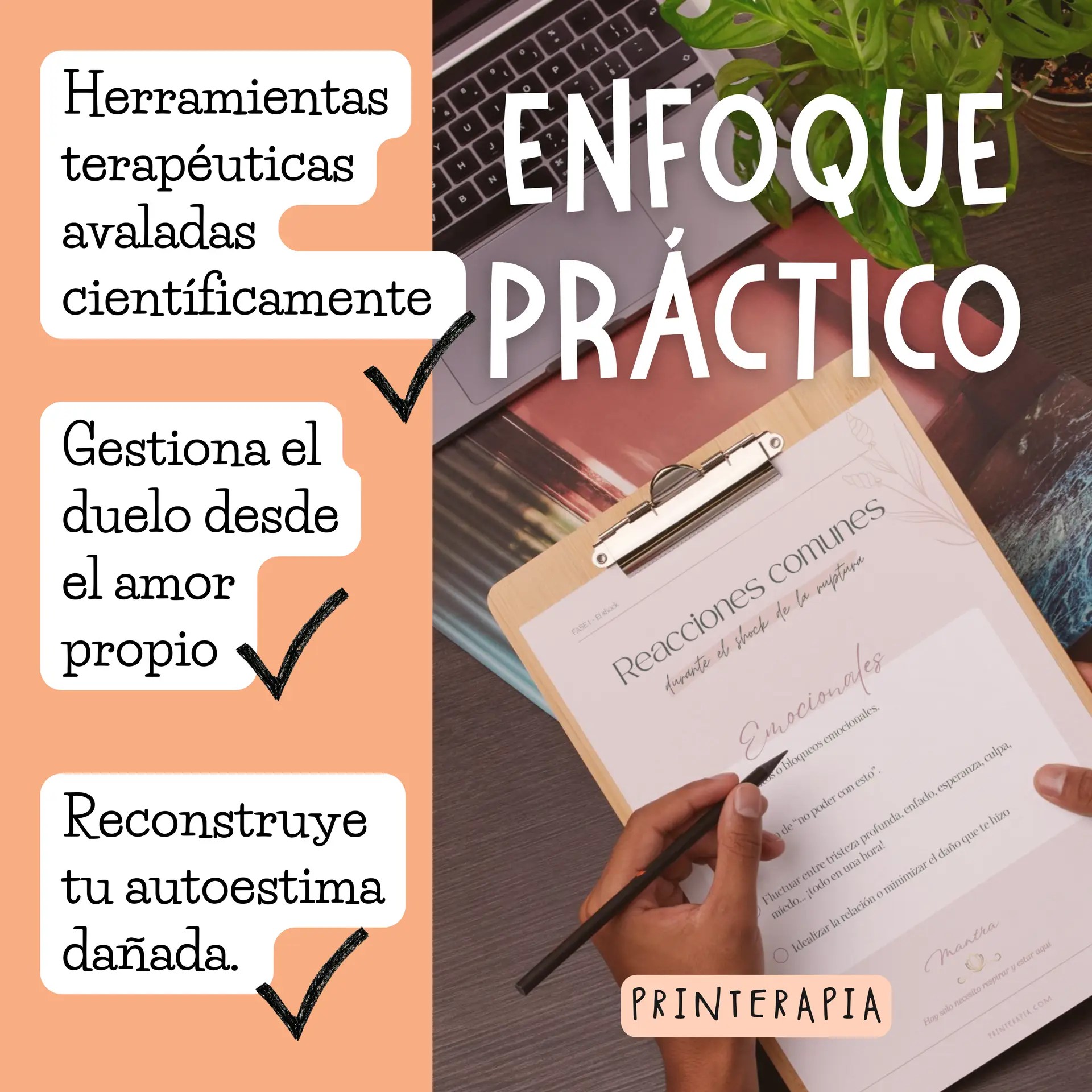 Diario imprimible para aceptar una ruptura