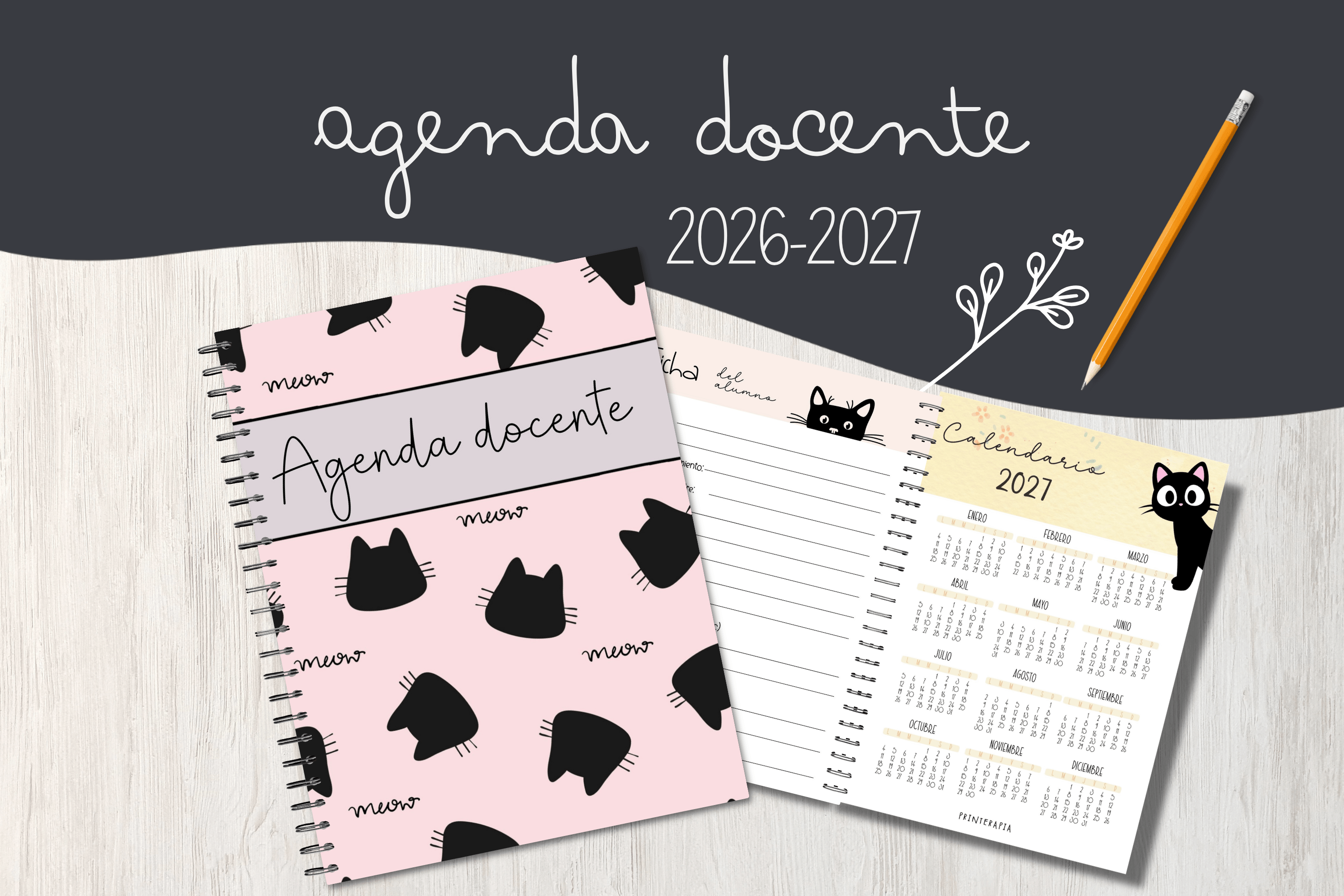 Agenda del Profesor 26-27 imprimible A4