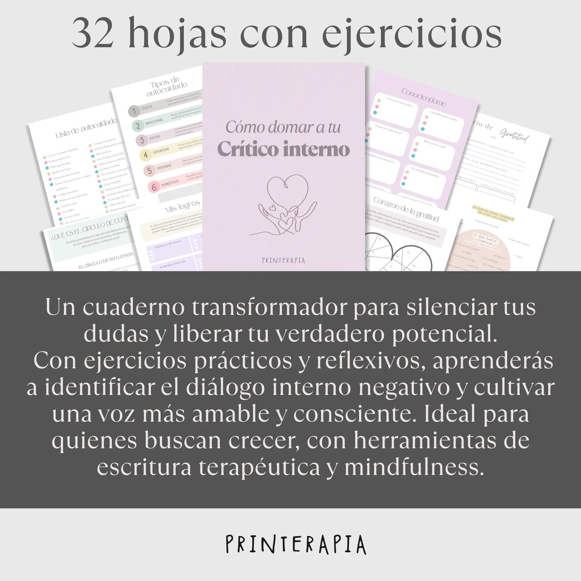 Silenciar crítico interno – Diario terapéutico PDF
