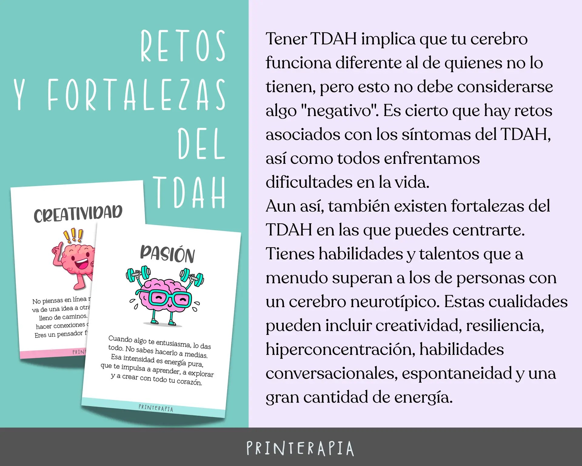 Tarjetas TDAH niños – Autoestima y fortalezas PDF