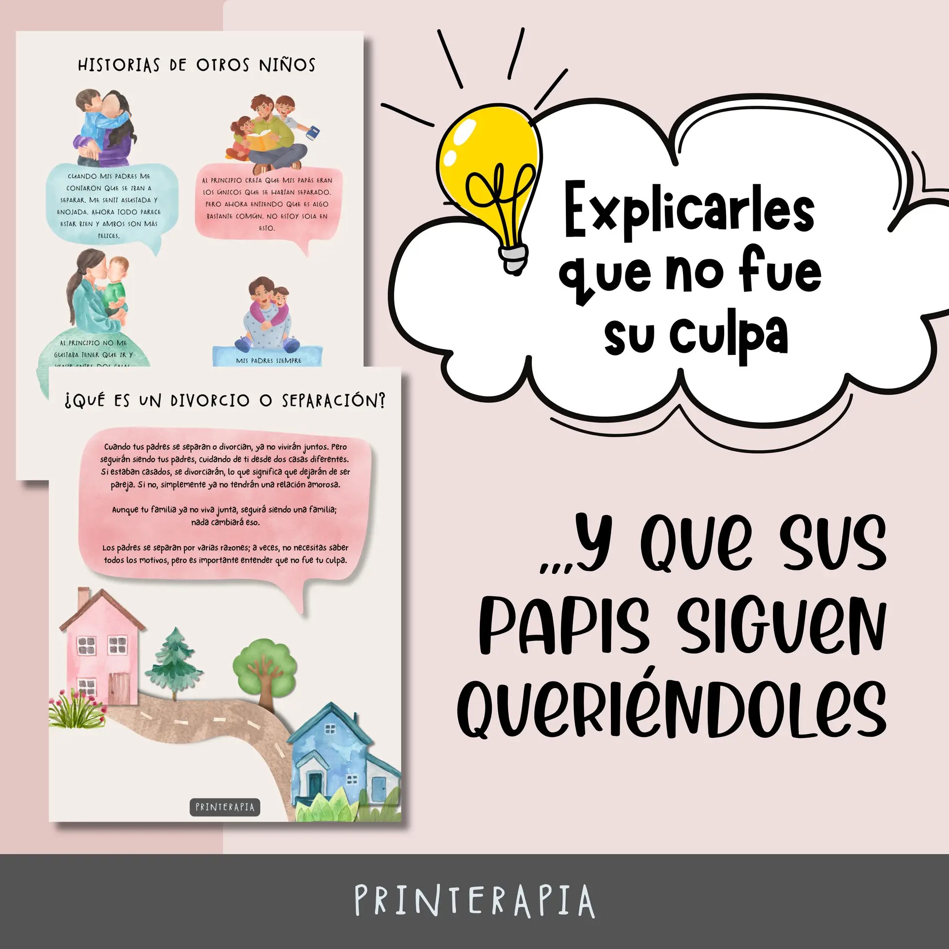 Cuaderno divorcio niños – Hojas terapéuticas PDF