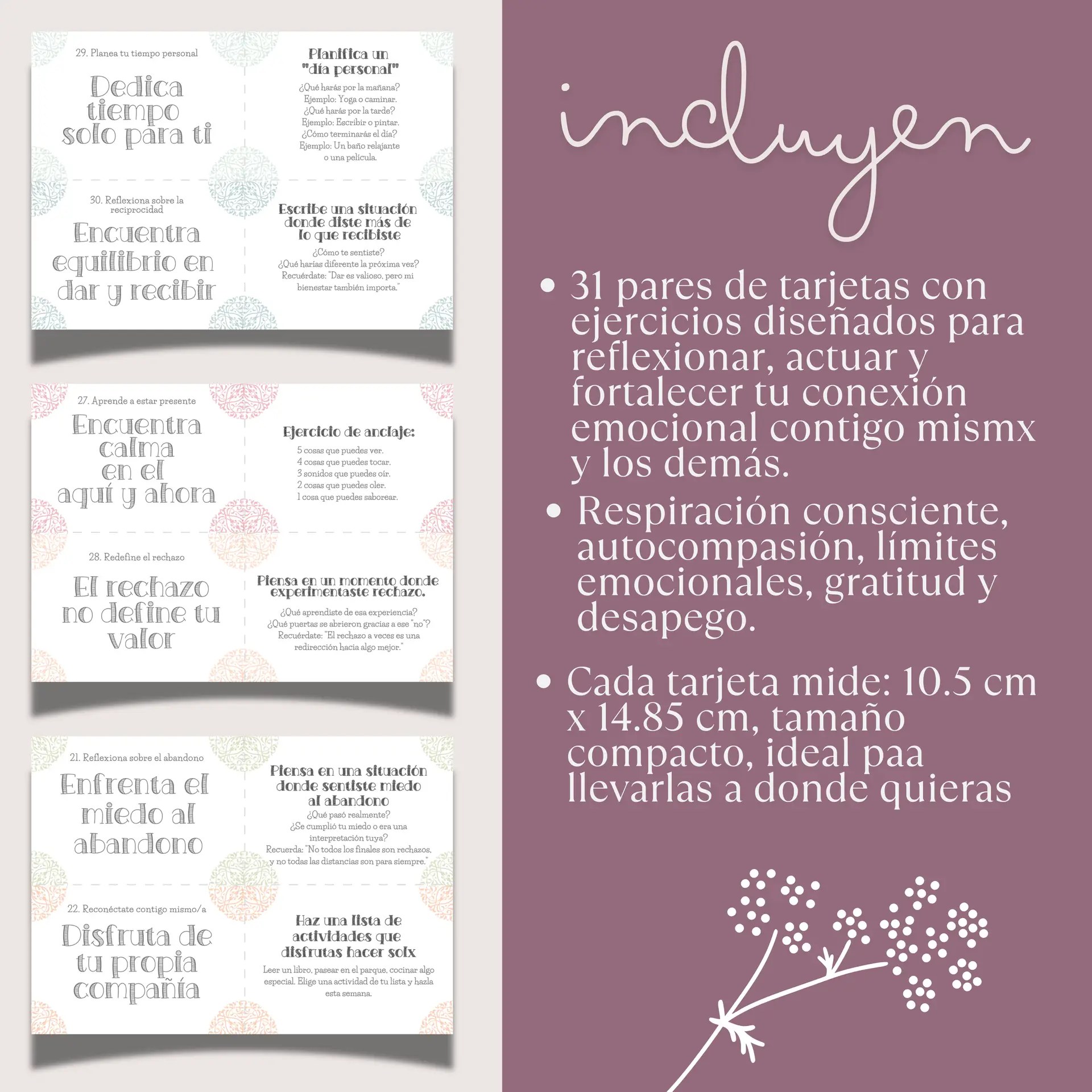 Tarjetas apego ansioso – Autocuidado y relaciones PDF