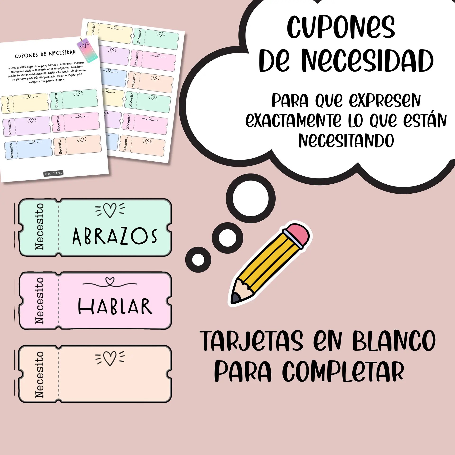 Cuaderno divorcio niños – Hojas terapéuticas PDF