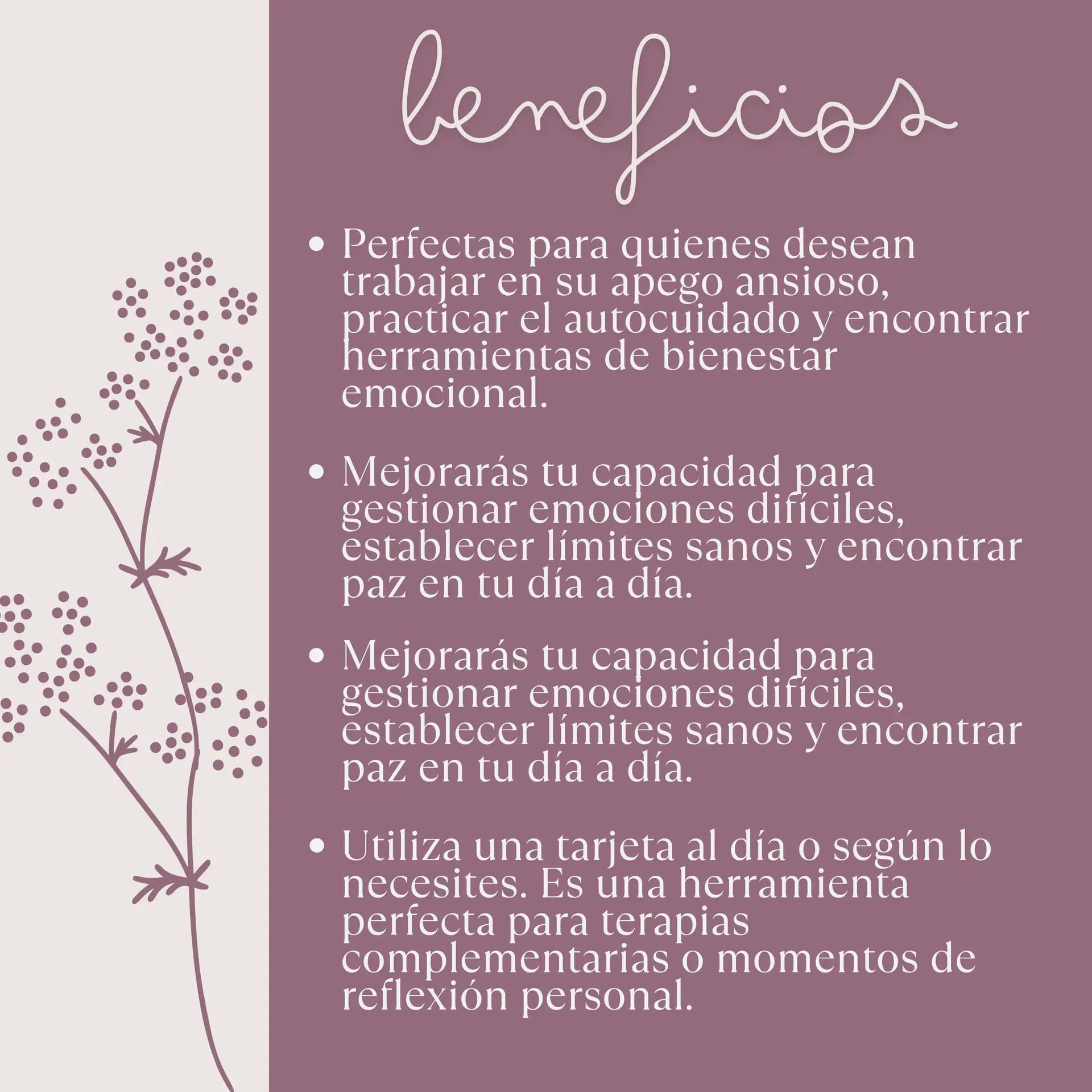 Tarjetas apego ansioso – Autocuidado y relaciones PDF