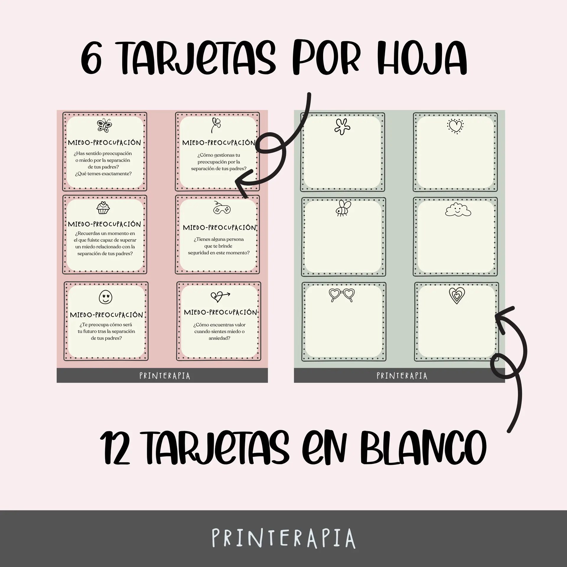 Tarjetas divorcio niños – Gestión emocional PDF