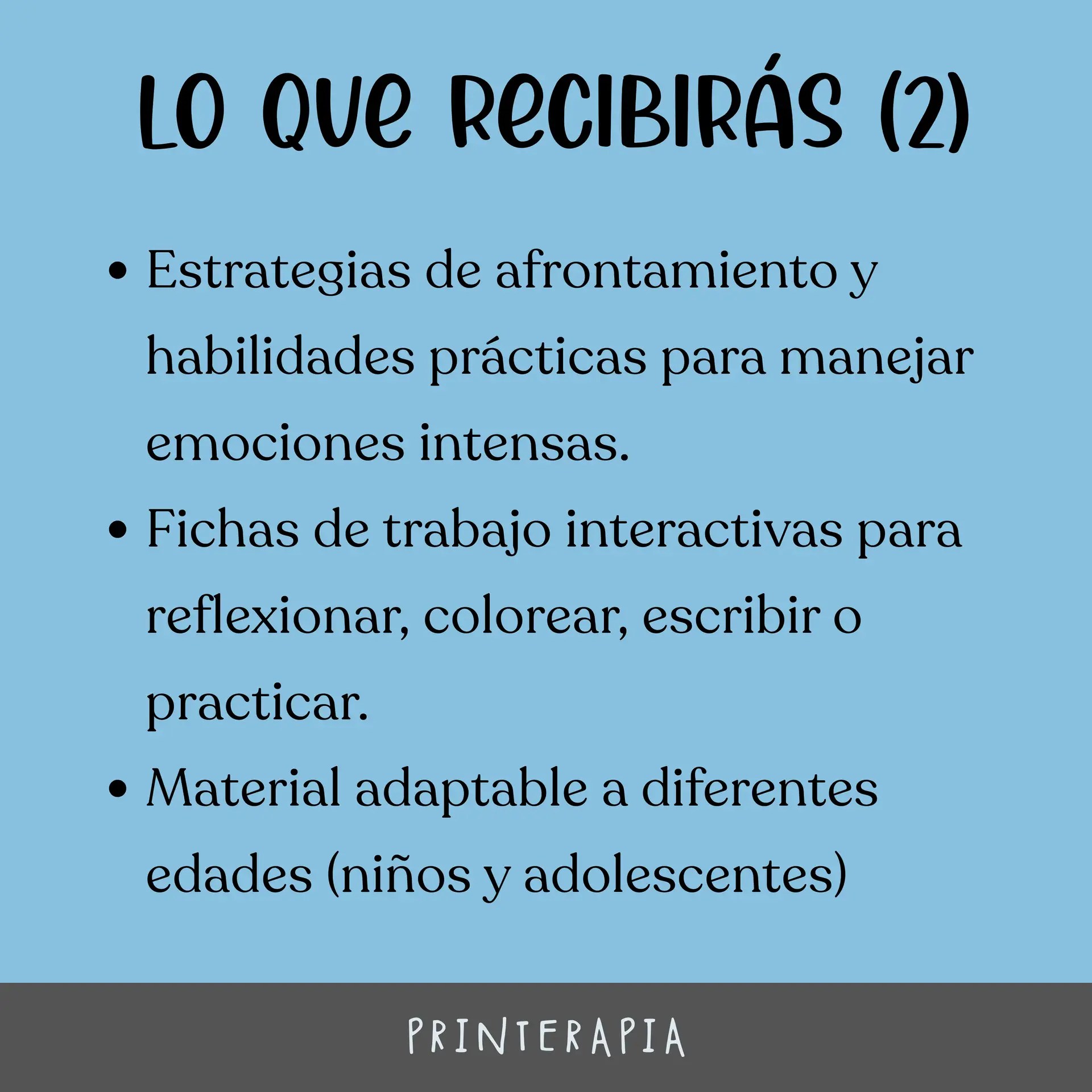 Zonas de regulación niños - Hojas de trabajo PDF