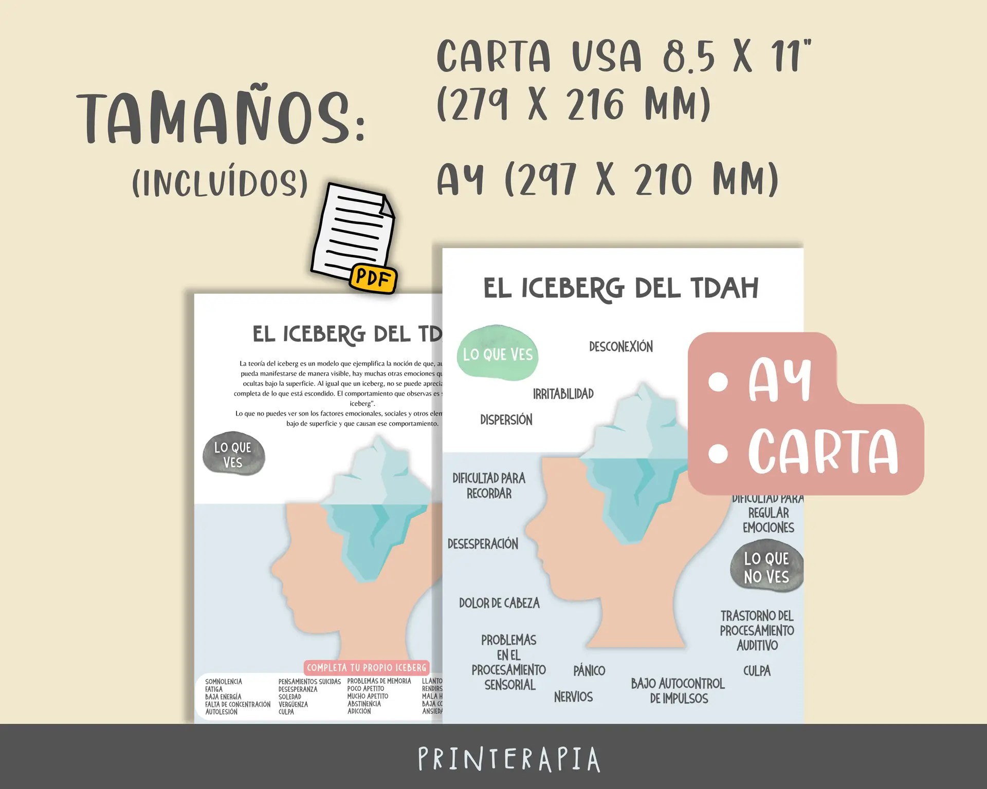 TDAH niños – Infografías funciones ejecutivas PDF