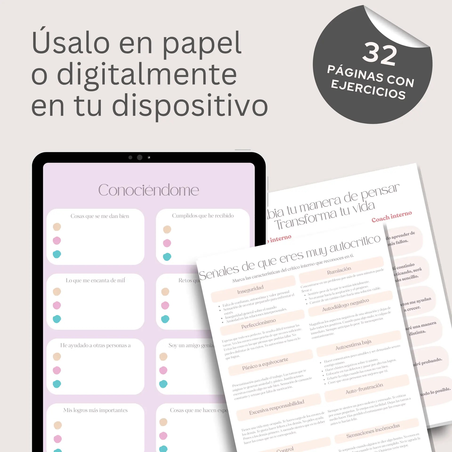 Silenciar crítico interno – Diario terapéutico PDF