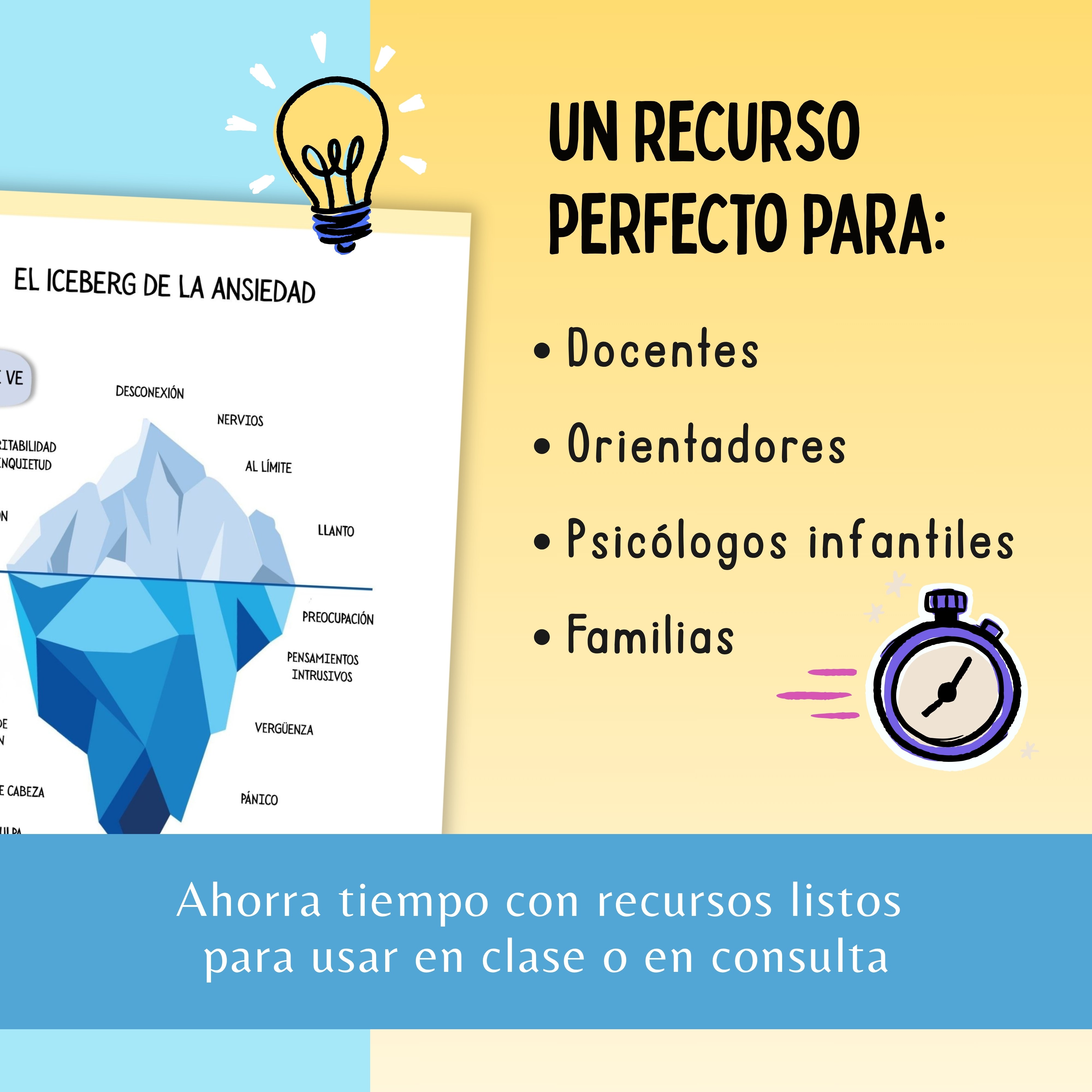 Ejercicios para ayudar a adolescentes a comprender qué son las preocupaciones y cómo influye la ansiedad en su vida diaria.