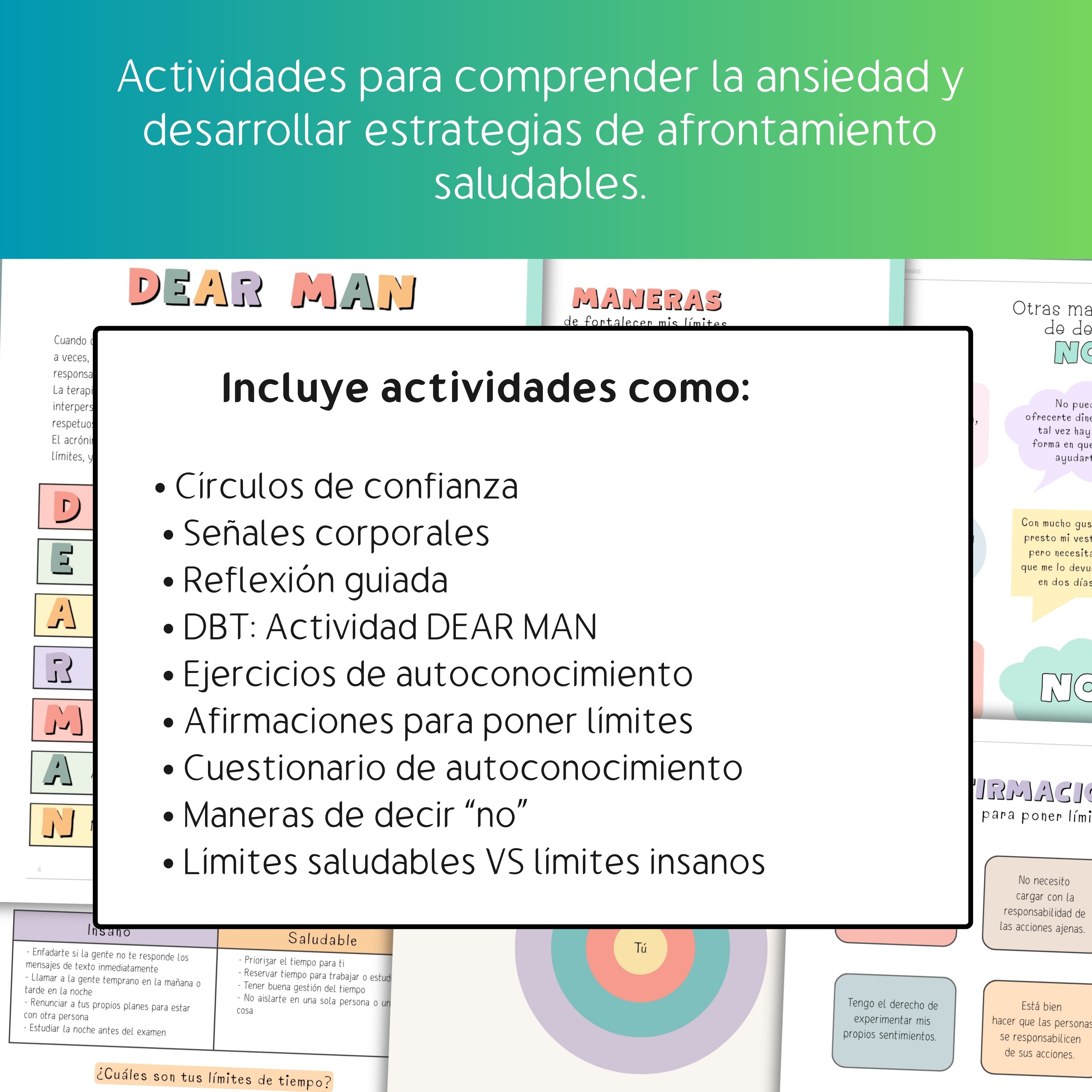 Actividad para reconocer las señales físicas y emocionales cuando se traspasan tus límites