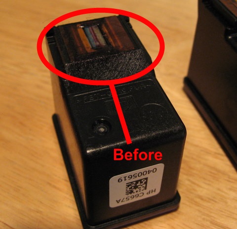 clogged hp ink cartridge