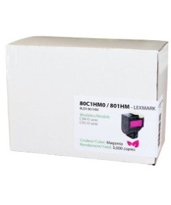 Lexmark™ 801HM / 80C1HM0 Magenta Toner Cartridge Reman. EcoTone