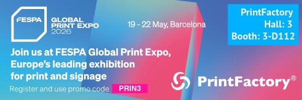 FESPA Global Print Expo 19.05. - 22.05.2026PrintFactory | Hall: 3 Booth: 3-D112Your personal promocode: PRIN3