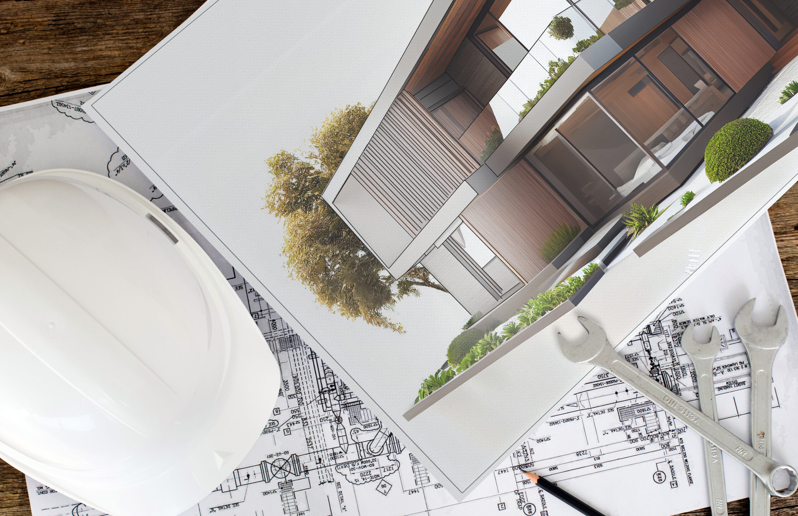 architectural rendering in print