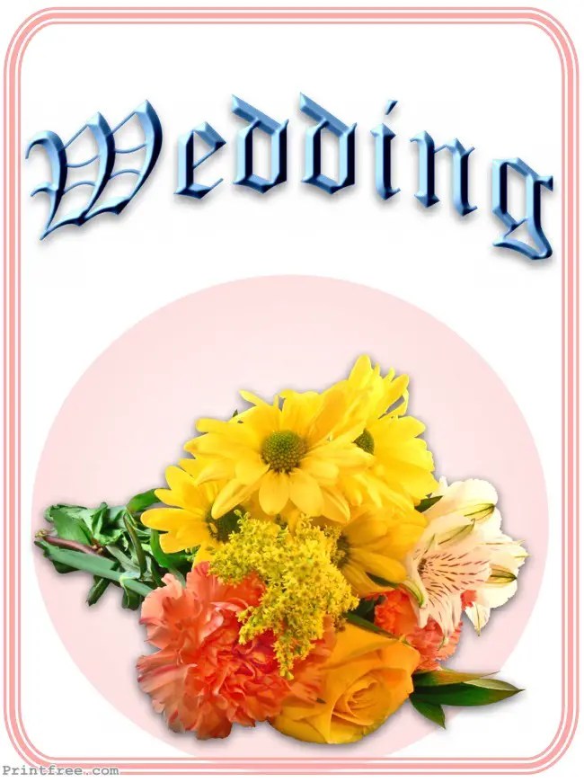 Printable wedding decoration 04