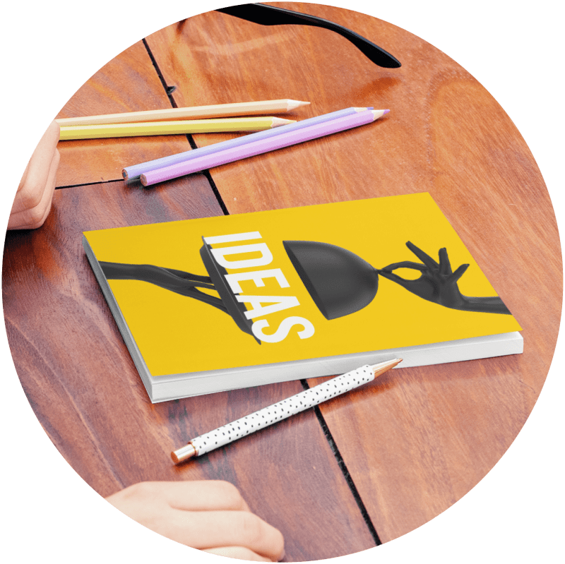 Custom Notebooks Daydreambymeme - Amazing Mountain Illustration - 8K