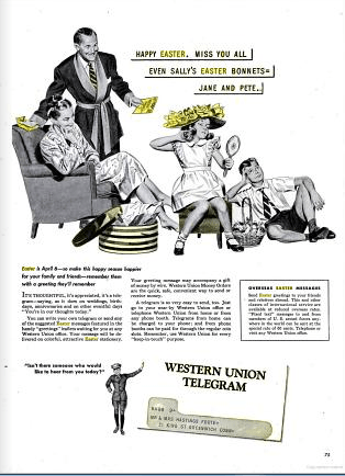 Easter Bonnets were the talk of newspapers for many years.