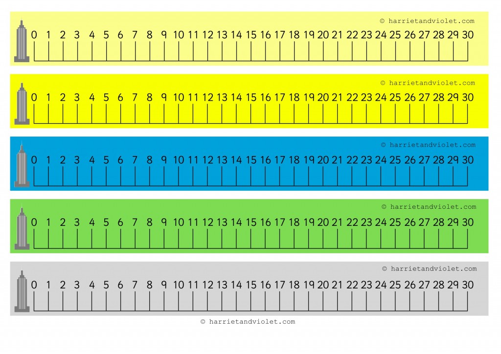 number line numberline 0 30 nyc empire state building printable teaching resources print play learn