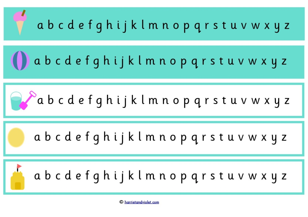 alphabet charts alphabet strips page 1 free teaching resources print play learn