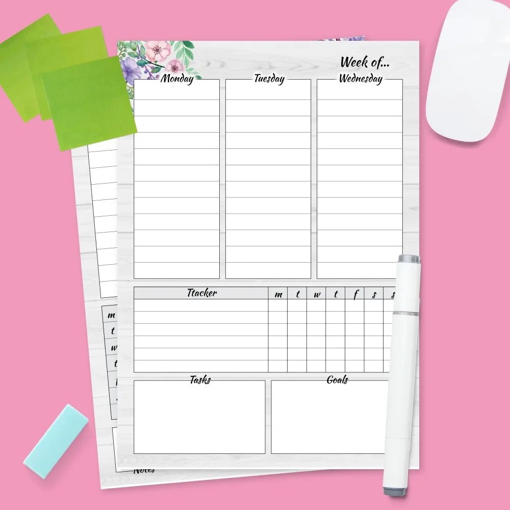 pics Weekly Agenda Pdf week on two pages agenda template
