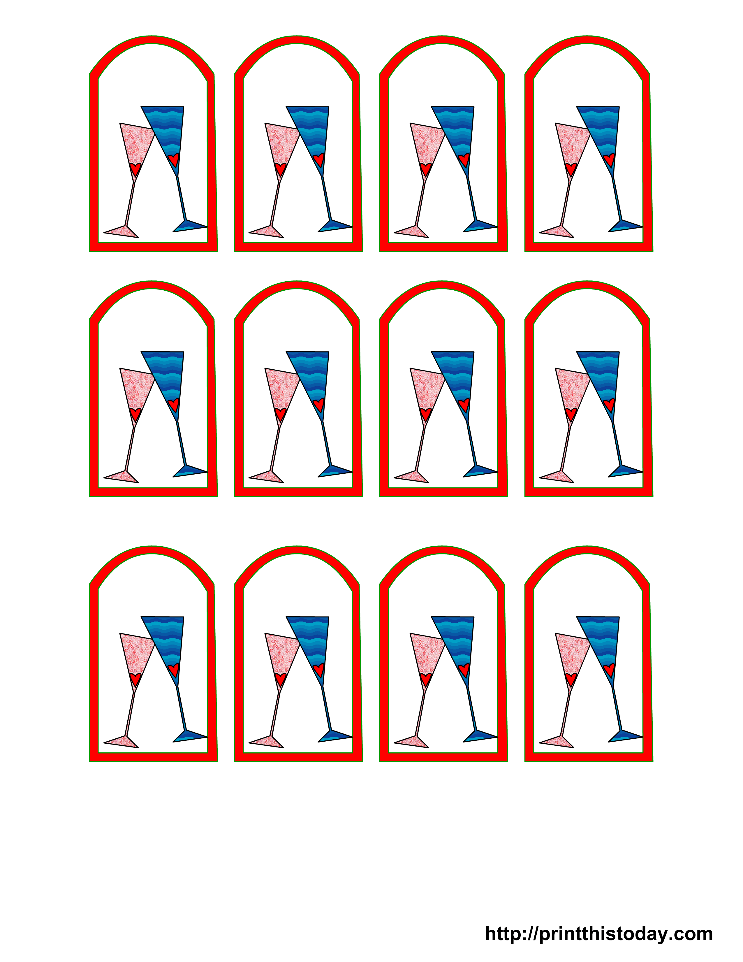 Printable favor tags