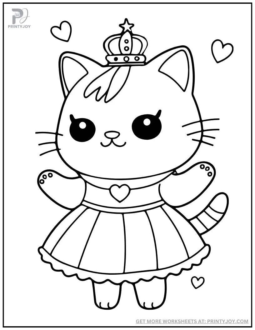 Cat coloring pages free printable