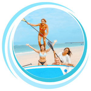 Family stand up paddle bali