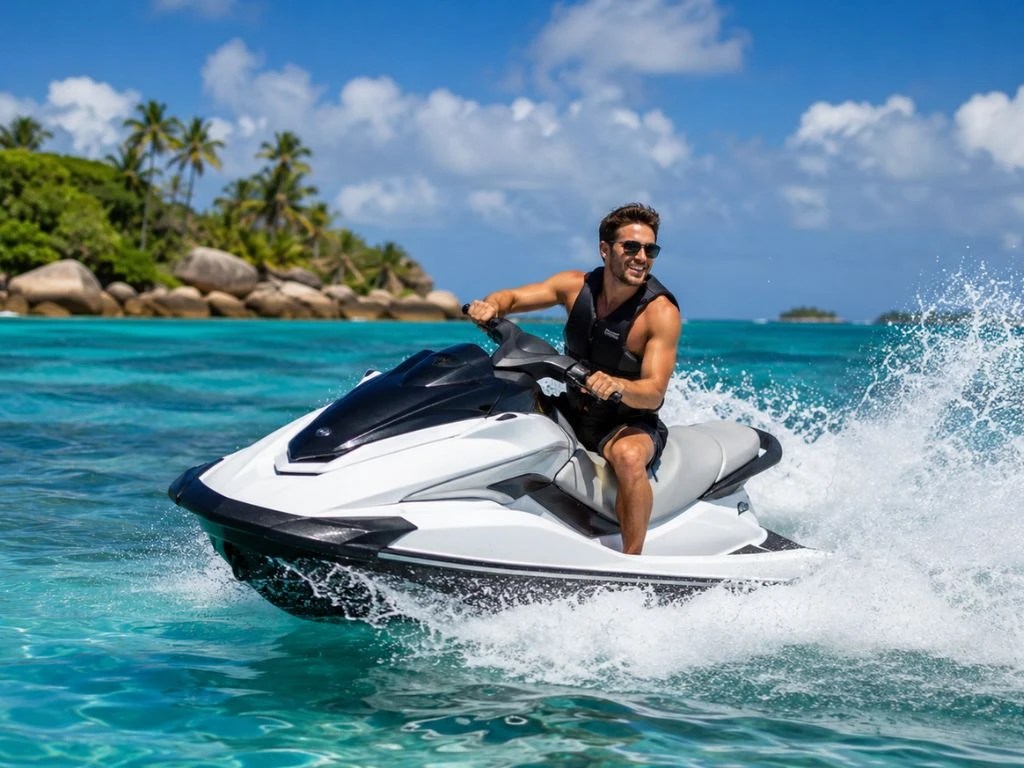 jet skiing