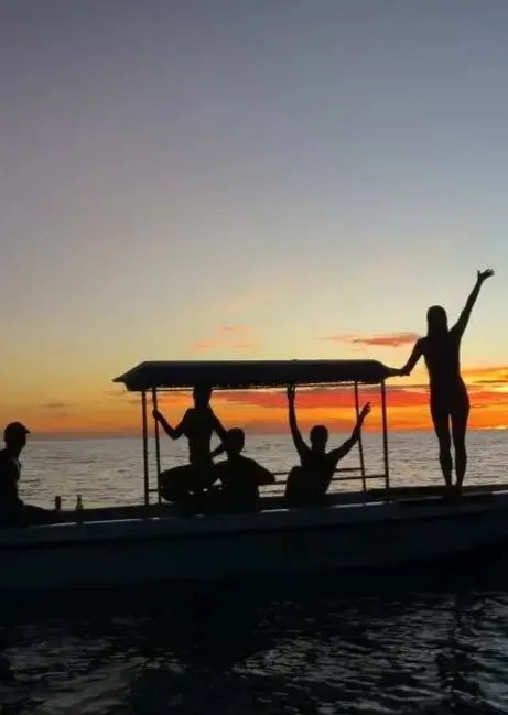 Private boat trip in Bali at sunset