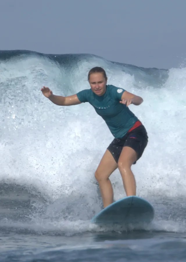 Surf lesson in Bali