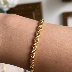 Pulseira Maxi Retorcida Gold