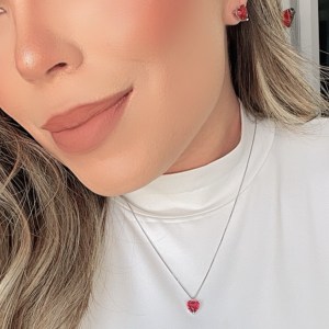 Conjunto Rubi Silver / vermelho