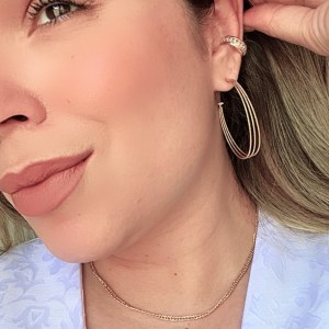 Piercing Fake (de pressão) Premium Cristals para Conch Gold