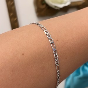 Pulseira Corrente Masculina Miami Silver