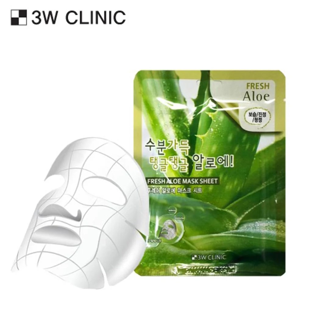3W CLINIC FRESH ALOE MASK SHEET