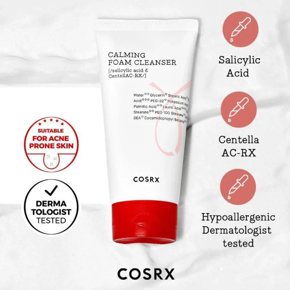 AC COLLECTION CALMING FOAM CLEANSER 150ML COSRX