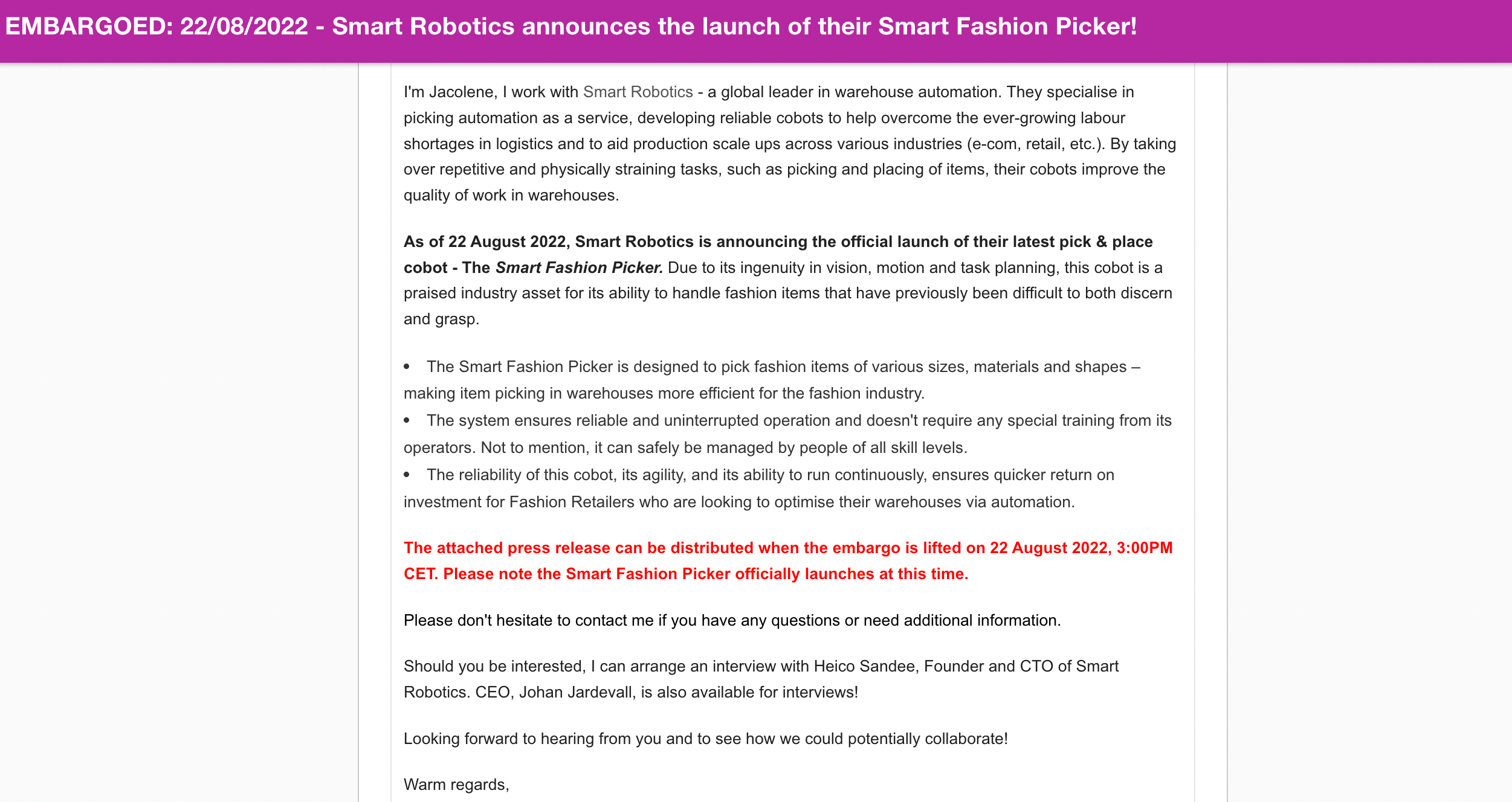 Embargoed Press Release Meaning Examples PRLab Embargoed Press Release Example 