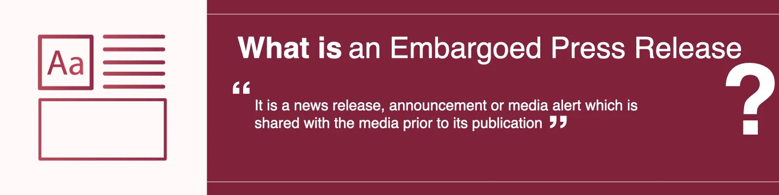 Embargoed Press Release Meaning Examples PRLab Embargoed Press Release Definition 