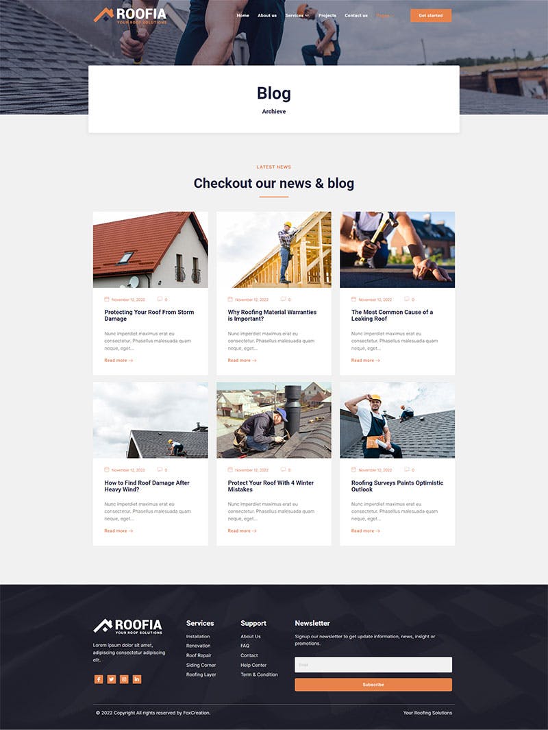 Roofia Roofing Services Elementor Template Kit Ddgpl Com - Space Textures - Classic HD Collection