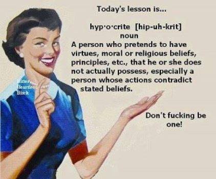 hypocrite and religion